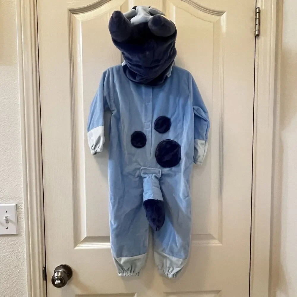 Suit Yourself Costume Co Bluey Costume Jumpsuit Headpiece Tail Toddler Size 2T